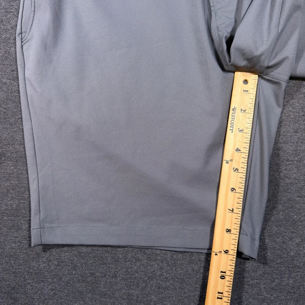 TravisMathew Golf Shorts Mens 38 Grey Beck Performance Stretch Casual Chino